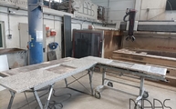 Produktion - Bianco Sardo Granit Arbeitsplatten