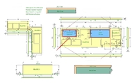 CAD Zeichnung der Level Keramik Arbeitsplatten