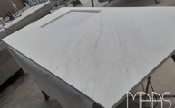 Produktion - Glem White Porcelanosa Arbeitsplatten in 2 cm