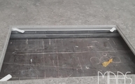 Produktion - Dekton Arbeitsplatte VK03 Grigio mit flächenbündigen Ausschnitt