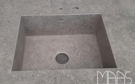 Produktion - Unterbauspüle in der Dekton Arbeitsplatte VK03 Grigio
