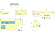 CAD Zeichnung der Granitplatten
