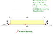 CAD Zeichnung der Marmor Fensterbank in Schotten