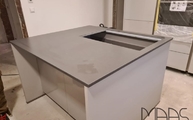 Kücheninsel in Schwabach mit Marengo Silestone Arbeitsplatte