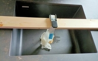 Spüle in der Kelya Dekton Arbeitsplatte