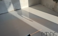 Polierte Arctic White Neolith Arbeitsplatte