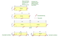 CAD Zeichnung der Fensterbänke