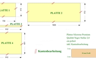 CAD Zeichnung der Silestone Arbeitsplatten in Schwerte