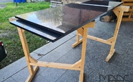 Lieferung in Schwerte der Negro Stellar Silestone Arbeitsplatten