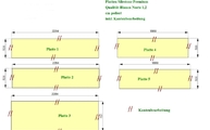 CAD Zeichnung der fünf Silestoneplatten