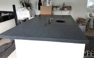 Kücheninsel mit Granit Alexander Black Arbeitsplatte