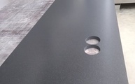 Produktion - Assoluto Black Extra Granit Rückwand