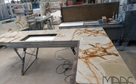 Produktion - Roma Imperiale Granit Arbeitsplatten
