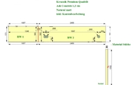 Zeichnung der Level Keramik Rückwände