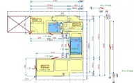 CAD Zeichnung der IKEA Küche in Sinsheim