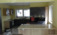 Küche in Sinsheim mit Ivory Royal Granit Arbeitsplatten