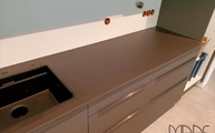 Küchenzeile in Sinsheim mit Sirius Dekton Arbeitsplatte