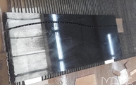 Produktion - Granit Tischplatte Brazilien Black mir Rundung