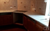 Küche in Stade mit Juparana Bianco Granit Arbeitsplatten