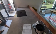 Kücheninsel mit VK03 Grigio Dekton Arbeitsplatte