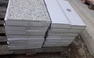 Bianco Sardo Granit Fliesen 60,0 x 40,0 x 1,0 cm mit polierter Oberfläche