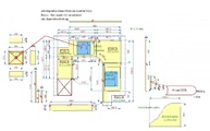 CAD Zeichnung der Granit Arbeitsplatten und Rückwand