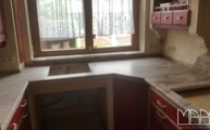 Granit Arbeitsplatten in U-Form 