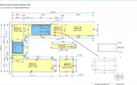 CAD Zeichnung Arbeitsplatten und Fensterbank