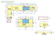 CAD Zeichnung der Neolith Fensterbank und Arbeitsplatten