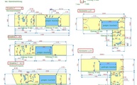 CAD Zeichnung der Caesarstone Arbeitsplatten