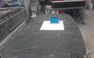 Produktion - Porcelanosa Tischplatte Liem Dark