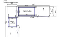 CAD Zeichnung der Küche in Troisdorf