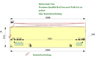 Zeichnung der Rückwand in Troisdorf