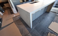 Neural Dekton Arbeitsplatten und Seitenwangen in Übach-Palenberg montiert