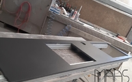 Produktion - Sirius Dekton Arbeitsplatte mit Ausschnitten