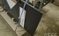Lieferung in Übach-Palenberg der Sirius Dekton Arbeitsplatten und Wischleisten 