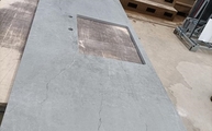 Produktion - Dekton Arbeitsplatte Soke mit Ausschnitt