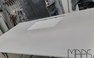 Produktion - Polierte White Storm Silestone Arbeitsplatte