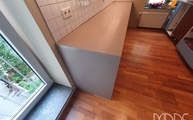 IKEA Küche in Ulm mit Dim Functional Compac Arbeitsplatten und Seitenwangen