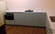 IKEA Küche mit Eternal Statuario Silestone Arbeitsplatten