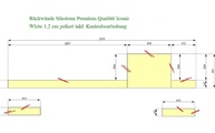 CAD Zeichnung der Silestone Rückwände