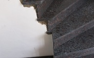 Tan Brown Granit Treppen und Fliesen 