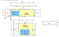 AutoCad Zeichnung der Dekton Arbeitsplatten und Wischleisten