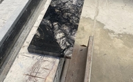 Produktion - Granit Fensterbänke Tropical Storm in 2 cm