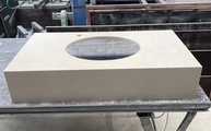 Produktion - Dekton Waschtische Sasea mit 20 cm Schürzen