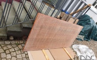 Marmor Tischplatten Travertin Rosso Persia in Weil am Rhein geliefert