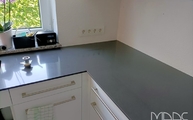 Polierte Marengo Silestone Arbeitsplatte