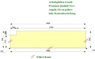 Zeichnung der Granitplatte 