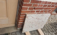 Granit Arbeitsplatten Ivory Brown / Shivakashi in Werdau geliefert