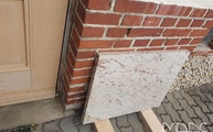 Granit Arbeitsplatten Ivory Brown / Shivakashi in Werdau geliefert